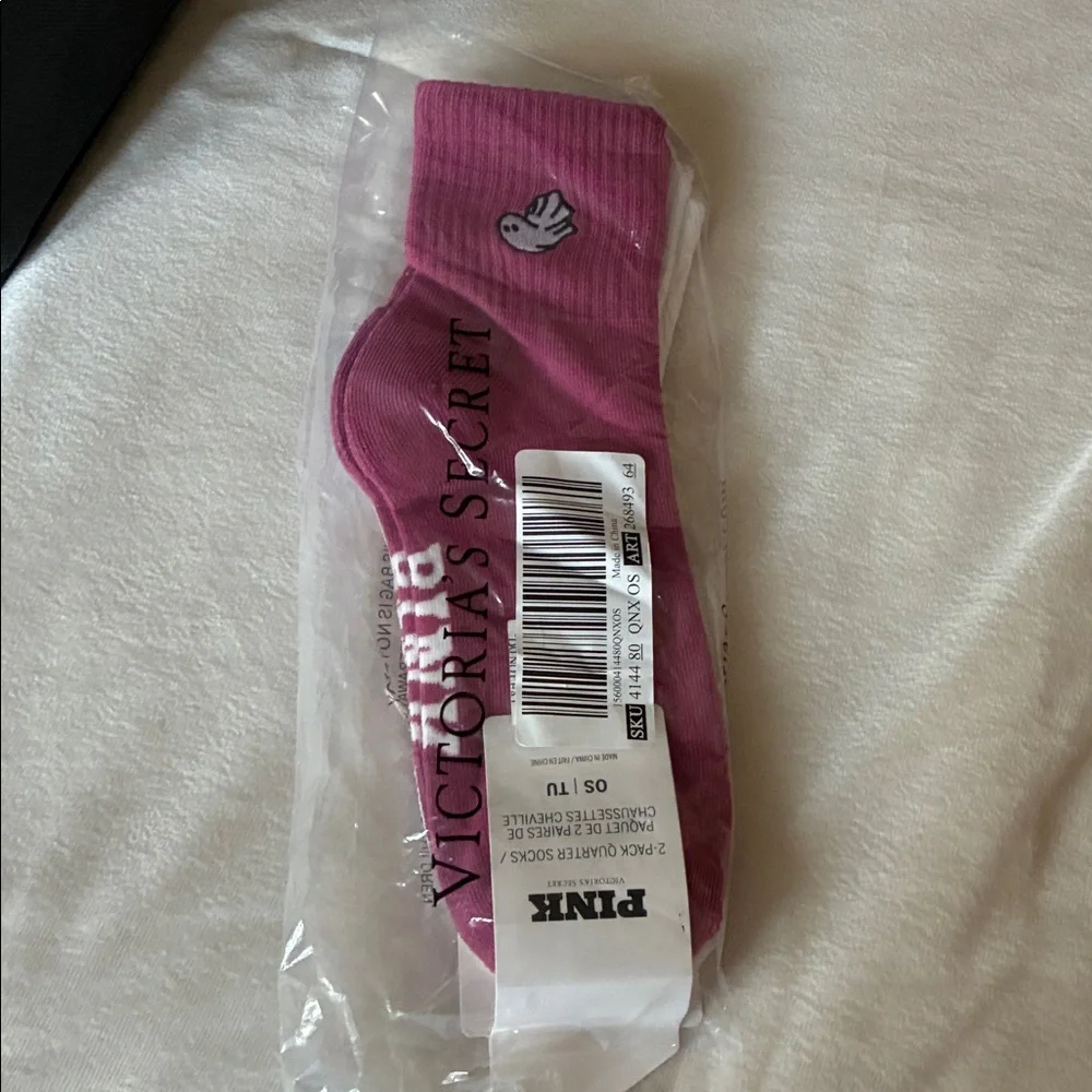 Victoria’s Secret PINK 2-Pack Quarter Socks